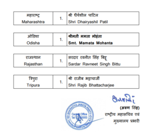 BJP releases list of candidates for Rajya Sabha by-elections 
